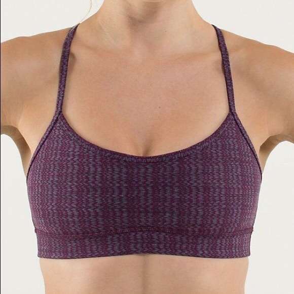 lululemon athletica Tops - Lululemon Flow Y Bra IV September Plum
